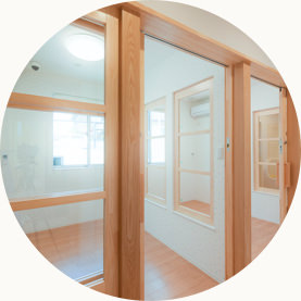 感染症の方も大丈夫！安心の隔離室完備